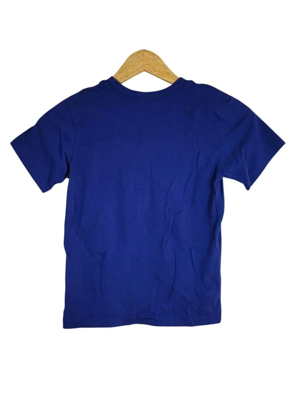 Children's Place Boys 100% Cotton T Shirt x2 Black Blue Small Short Sleeve Solid